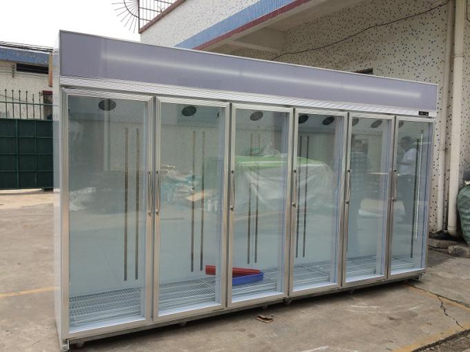 Vrije Bevindende van de de Ijskastshowcase van de Glasdeur de Koude Opslagkamer