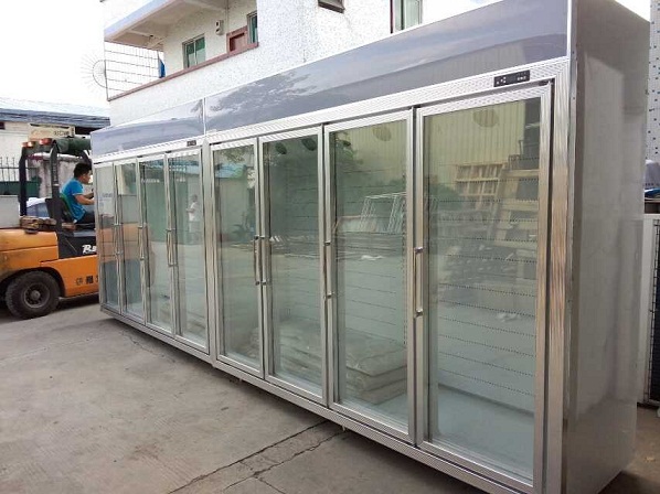 De Diepvriezer van de het Glasdeur van de gemakopslag voor Fruit de Compressor van 2 - 8 Graaddanfoss