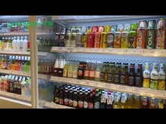 Kleine Mini Multi-dek Open Koelvitrine Supermarkt Showcase Plug-in en Afstandsbediening Type