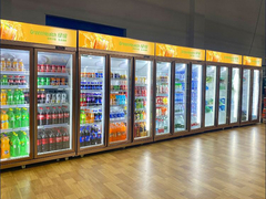 Fan koeling Schommeldeur Drank display koeler / supermarkt koelkast