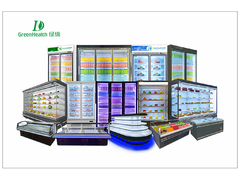 Commerciële verticale display vriezer met lage temperatuur voor vlees en vis