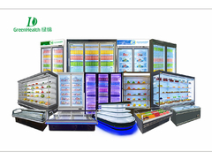 Commerciële koelkast ventilator koeling dranken koelkast open koeler met luchtgordijn