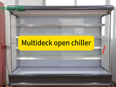 Led Light Multideck Open Chiller Cabinet voor vers fruit en groenten