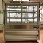 Het Japanse Kabinet van de het Glasdeur van de Bakkerijvertoning met Ingevoerde Compressor