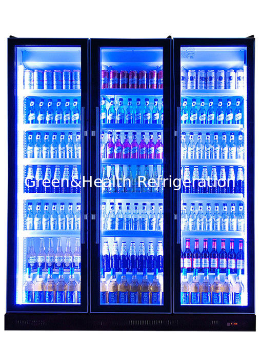 Koelkast voor commerciële dranken met aangepaste LED-verlichting, deur die zichzelf sluit en Danfoss/Embraco-compressor