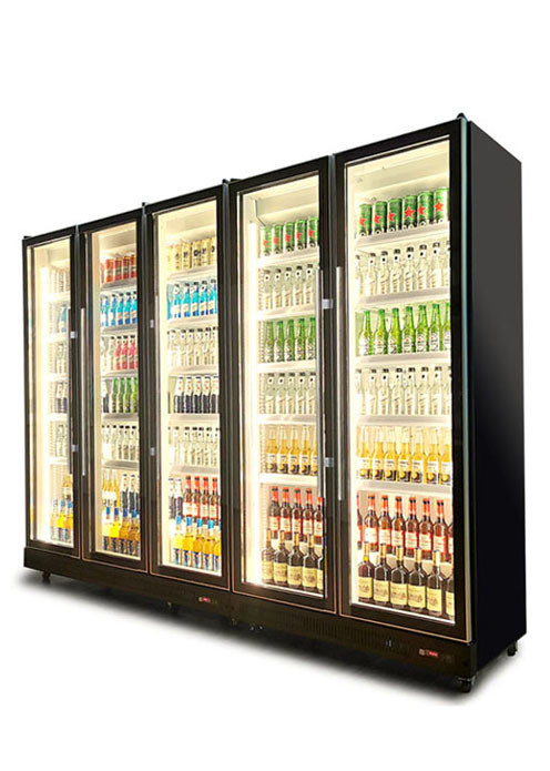 2~8 graden Copeland Compressor Zwarte glazen deur Koelkasten Bier Wijnkoeler