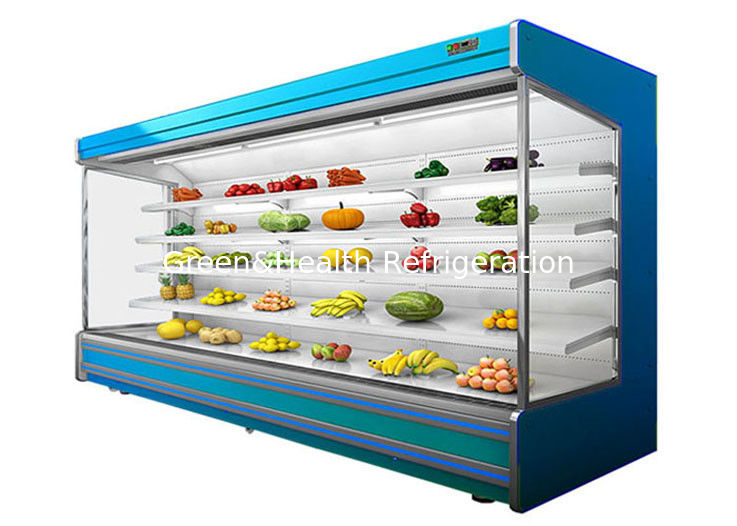 Plantaardige Openlucht Koelere Multideck Juice Fruit Mall Refrigerator