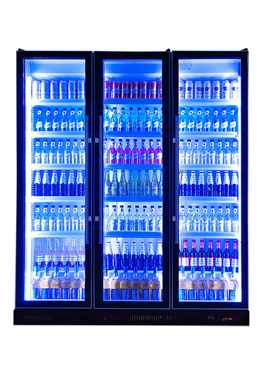 Zelf Sluitende Zwarte Rechte de Frisdrankenijskast van de Glasdeur voor KTV