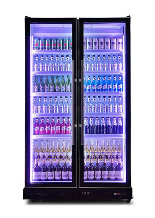 De populaire Commerciële Koeler van de Frisdrankenvertoning met Tricolor-LEIDEN Licht