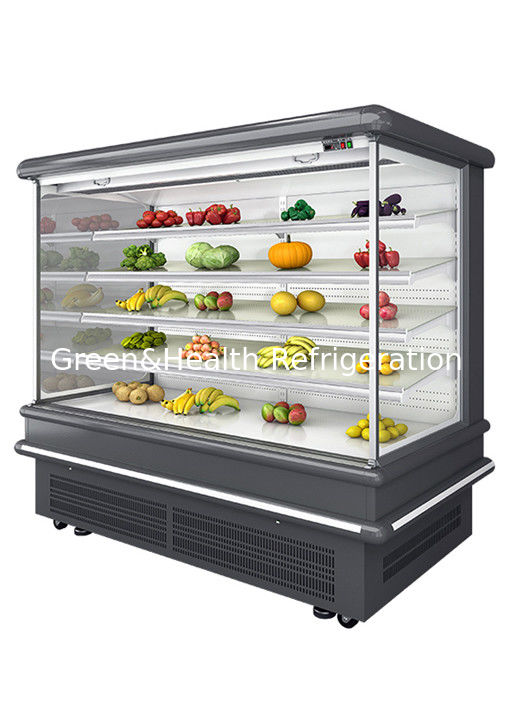 2.5m Supermarkt Multi Deck Open Chiller met dynamische ventilatorkoeling en automatische ontdooiing voor muur display koelkast