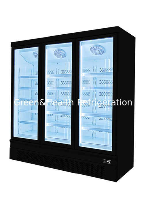 110 V Commerciële Rechtopstaande Vriezer Zeevruchten Ijs Bevroren Kip Product Display Vriezer