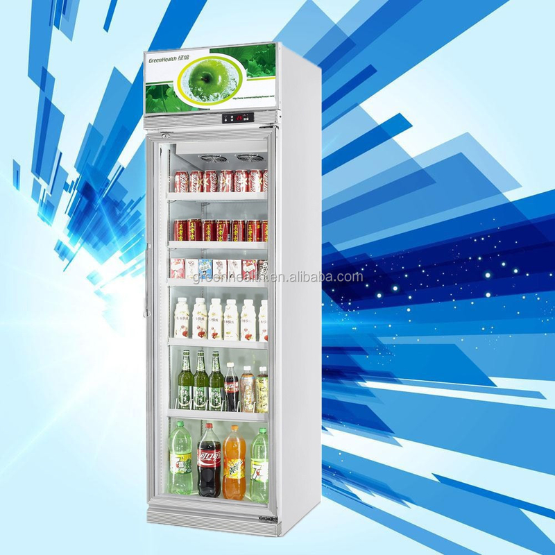 457L mini glas deur display koeler 1 deur display vriezer voor US Standard 17 Cu.Ft