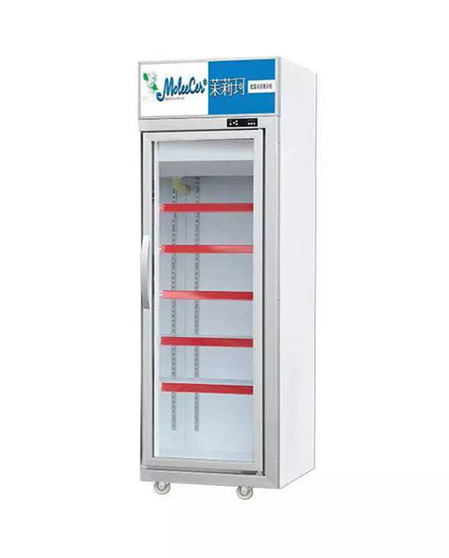 457L mini glas deur display koeler 1 deur display vriezer voor US Standard 17 Cu.Ft