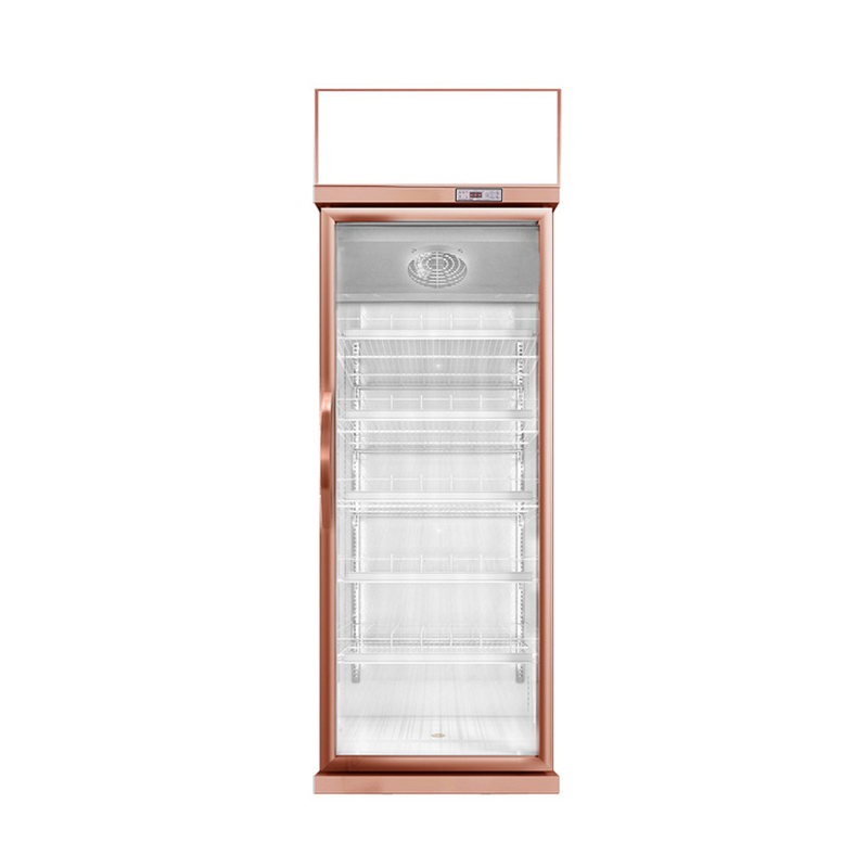 457L mini glas deur display koeler 1 deur display vriezer voor US Standard 17 Cu.Ft