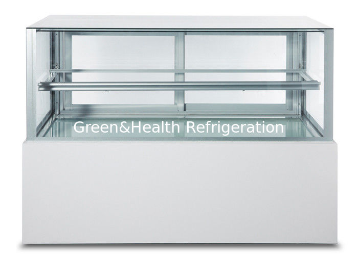 Vier meter vierkante glazen taart display chiller patisserie bakkerij display case