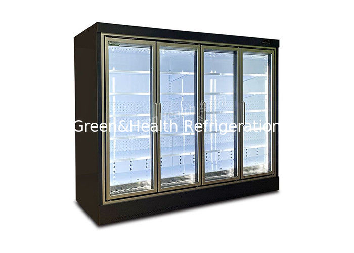 Remote Plug-In Multideck Open Beverage Display Chiller met R404A koelmiddel en dubbele luchtgordijn voor 2~8°C commerciële koeling