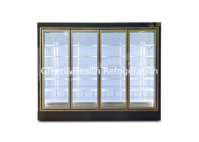 Remote Plug-In Multideck Open Beverage Display Chiller met R404A koelmiddel en dubbele luchtgordijn voor 2~8°C commerciële koeling
