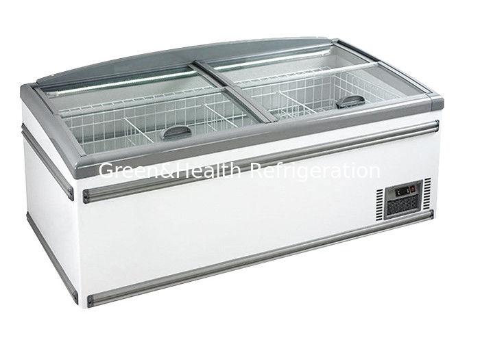 Commerciële eilandvriezer met 1040L capaciteit automatische ontdooiing en R290 koelmiddel voor supermarkt display