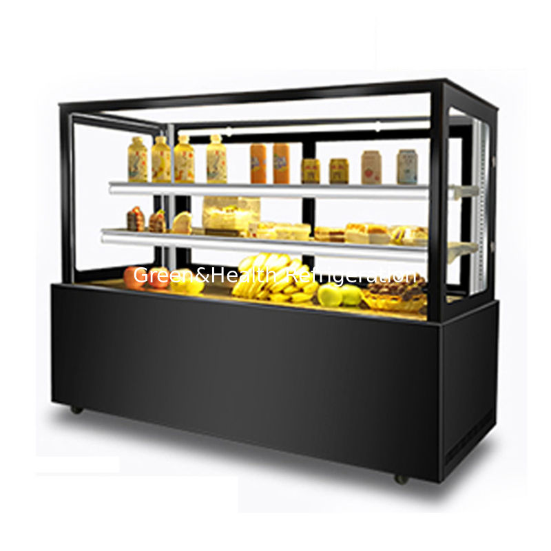 LED licht bakkerij kast Cake Display Chiller Met gemakkelijk bewegende wiel