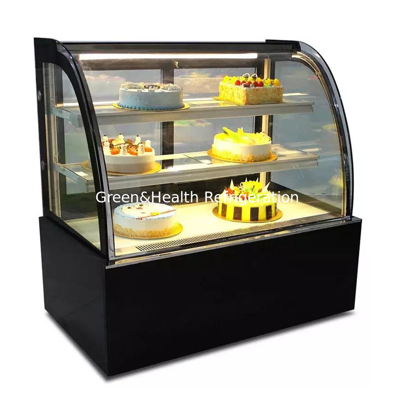 LED licht bakkerij kast Cake Display Chiller Met gemakkelijk bewegende wiel