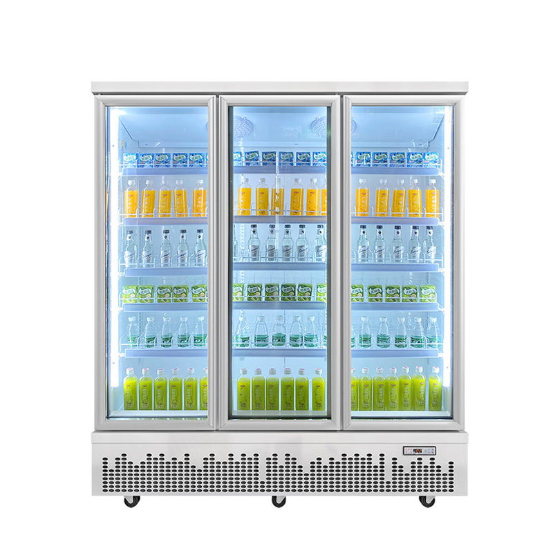 Gebruik glas deuren drankjes koeler voor moderne commerciële ruimtes