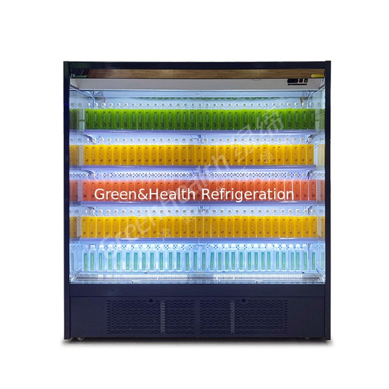 Open scherm koelkast Koeling voor vers voedsel en dranken Scherm temperatuur 2-8C