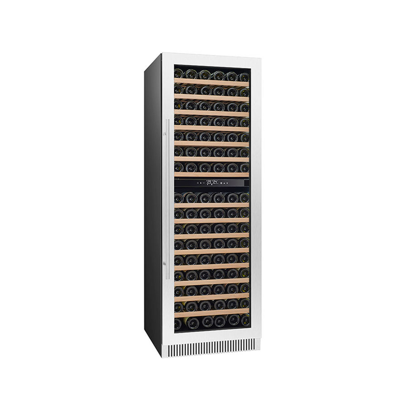 185 flessen wijn display koeler dubbele zone elektrische glazen deur model LD-185D