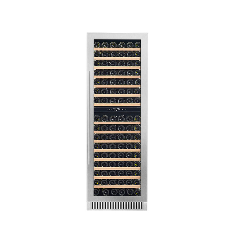 185 flessen wijn display koeler dubbele zone elektrische glazen deur model LD-185D