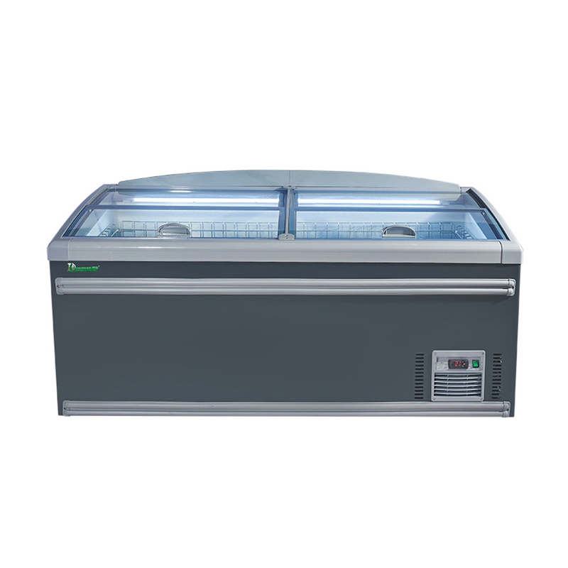 Productaanbieding Supermarkt Borst Deep Combinatie Open Top Island Freezer