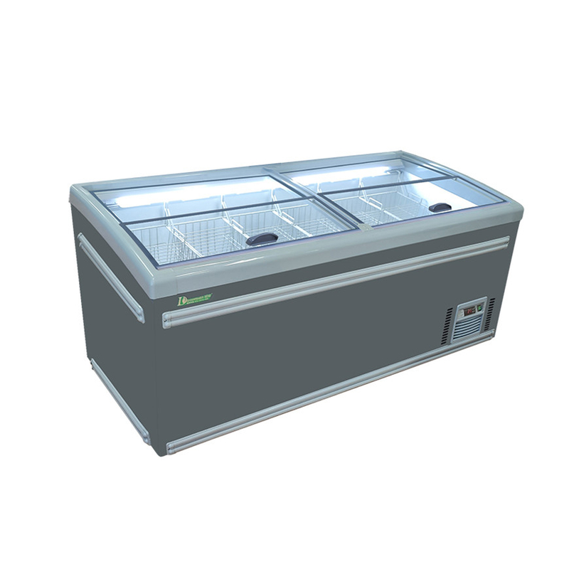 Productaanbieding Supermarkt Borst Deep Combinatie Open Top Island Freezer