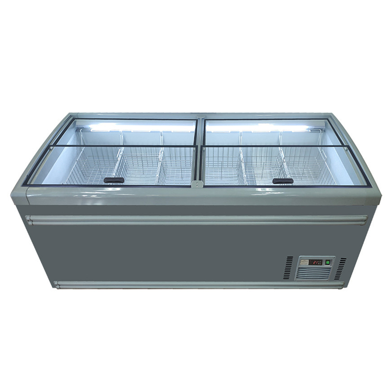 Productaanbieding Supermarkt Borst Deep Combinatie Open Top Island Freezer