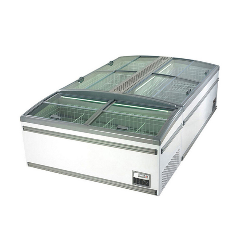 Productaanbieding Supermarkt Borst Deep Combinatie Open Top Island Freezer