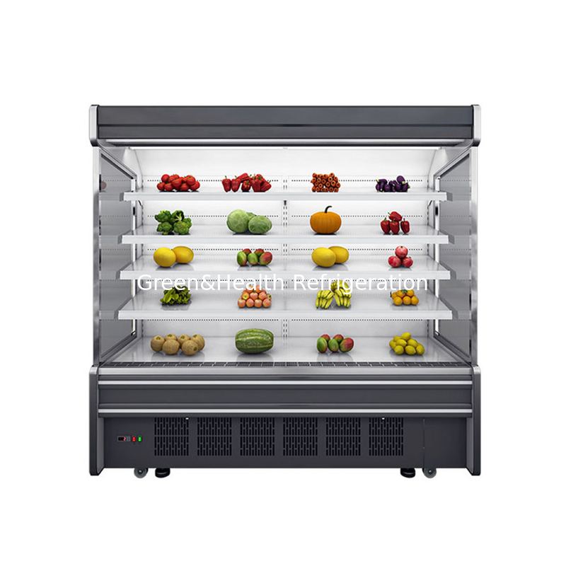 Plug-in type groentebeeldscherm koelkast Multideck Display Chiller Commerciële open kofferchiller