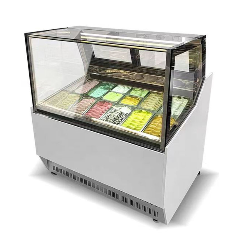 Vriesvrije ijskast met anti mist glas en digitale controller -18~22.C