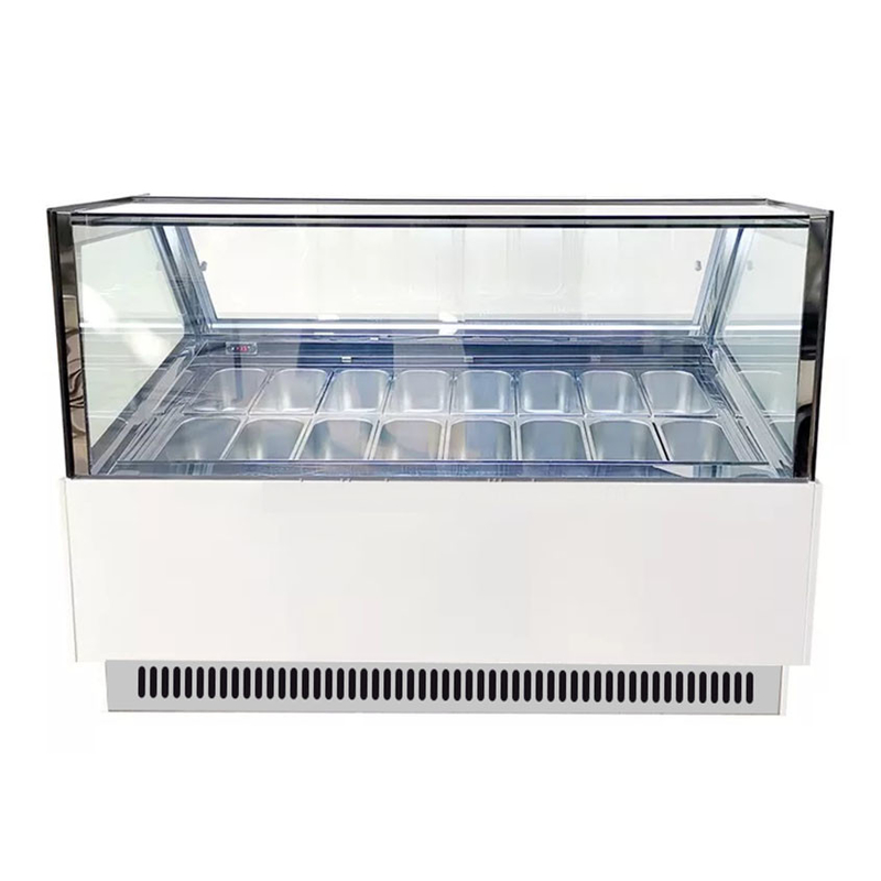 Vriesvrije ijskast met anti mist glas en digitale controller -18~22.C