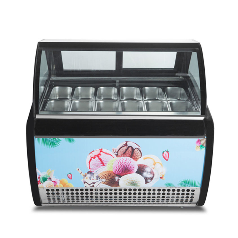 Vriesvrije ijskast met anti mist glas en digitale controller -18~22.C