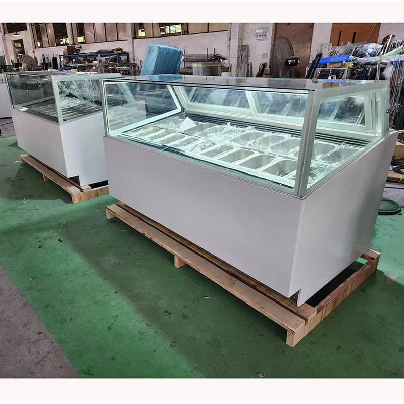 Vriesvrije ijskast met anti mist glas en digitale controller -18~22.C