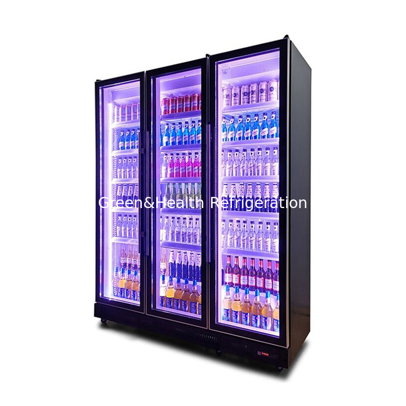 Swing Door Liquor Drinks Display Freezer met R290 koelmiddel en laag E glas