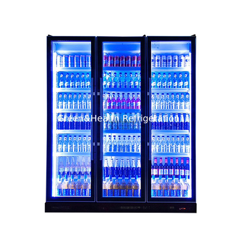 Swing Door Liquor Drinks Display Freezer met R290 koelmiddel en laag E glas