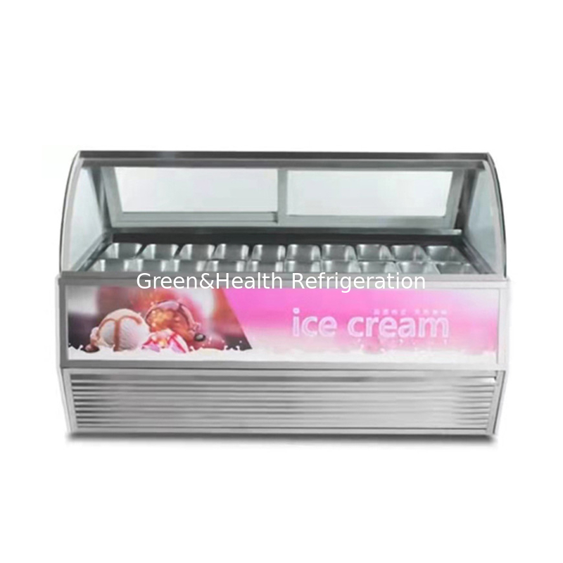 Rood Groen Zwart Kleur Gekrompen Schuifdeur IJsscherm Freezer