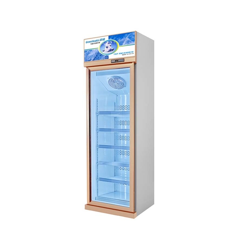 5 lagen planken zilver champagne kleur glas deur vriezer voor bevroren zeevruchten