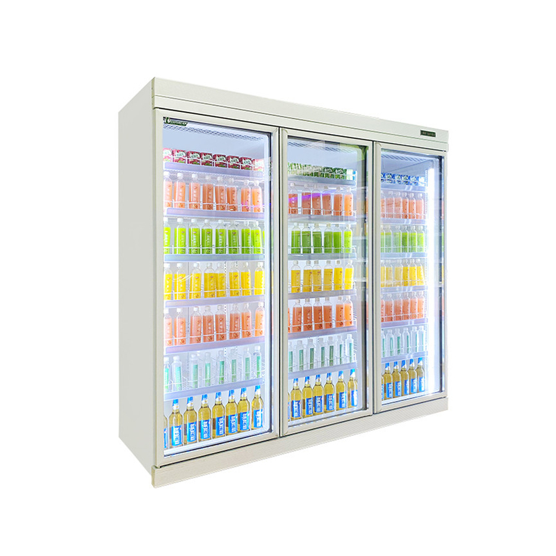 5 lagen verstelbare schap glazen deur drankkoeler met R22 Panasonic compressor