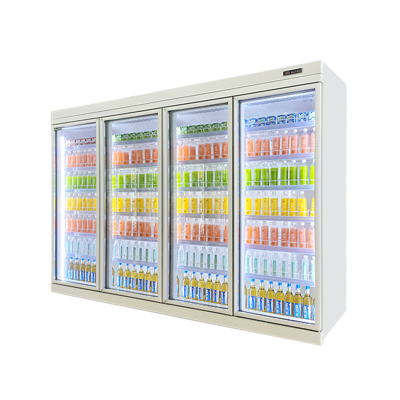 5 lagen verstelbare schap glazen deur drankkoeler met R22 Panasonic compressor