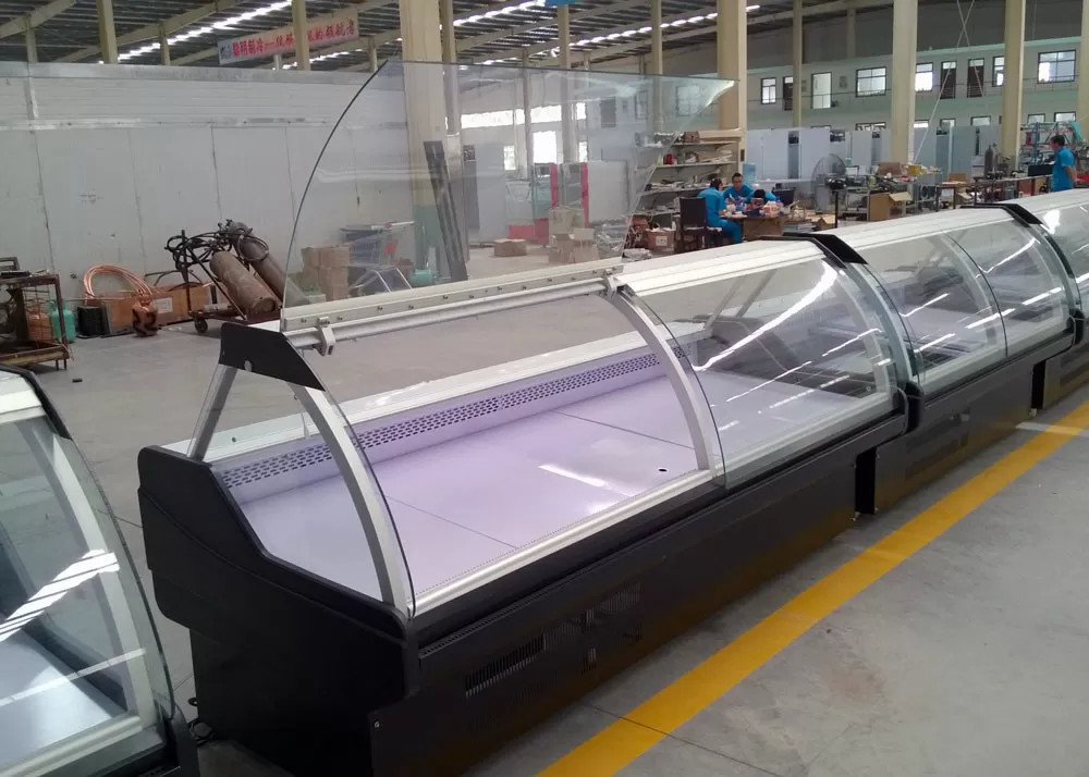 Plug-in systeem Deli Display Koelkast Vlees Display Koeler Case For Shop