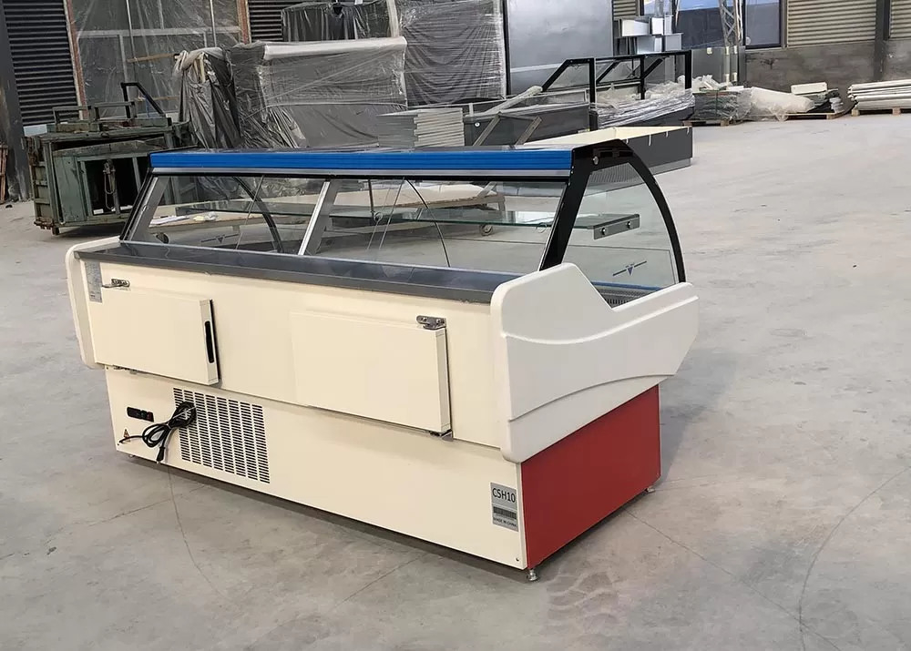 Plug-in systeem Deli Display Koelkast Vlees Display Koeler Case For Shop