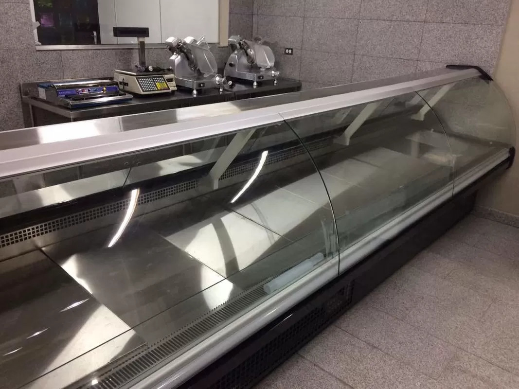 Plug-in systeem Deli Display Koelkast Vlees Display Koeler Case For Shop