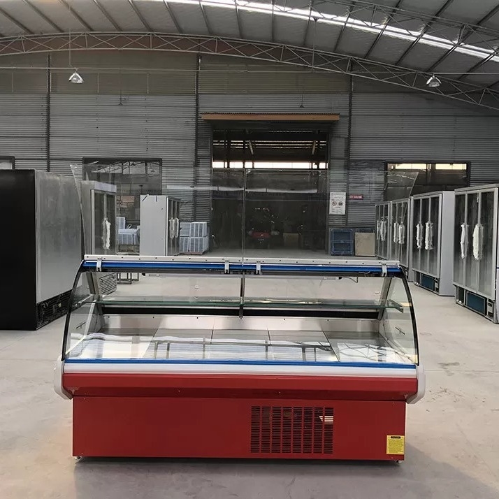 Plug-in systeem Deli Display Koelkast Vlees Display Koeler Case For Shop
