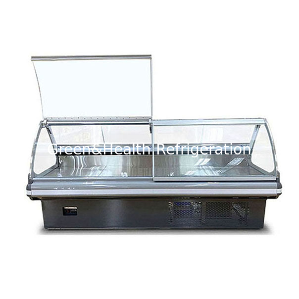 Vleeswinkel/supermarkt/Flip Top Glas Vlekvriezer voor vers vlees