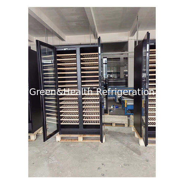 ETL-certificaat Eén-/twee-deurs beukenhouten plank glazen deur roodwijnopslag vriezer