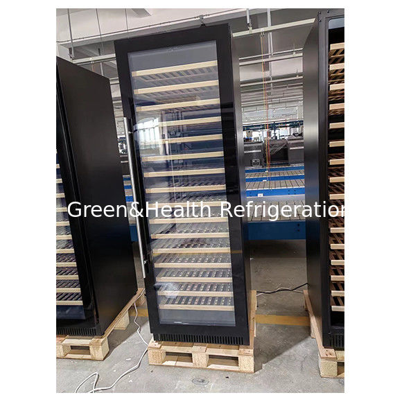 ETL-certificaat Eén-/twee-deurs beukenhouten plank glazen deur roodwijnopslag vriezer